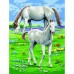 Peinture au numéro débutants duo : chevaux  Oz International    464679